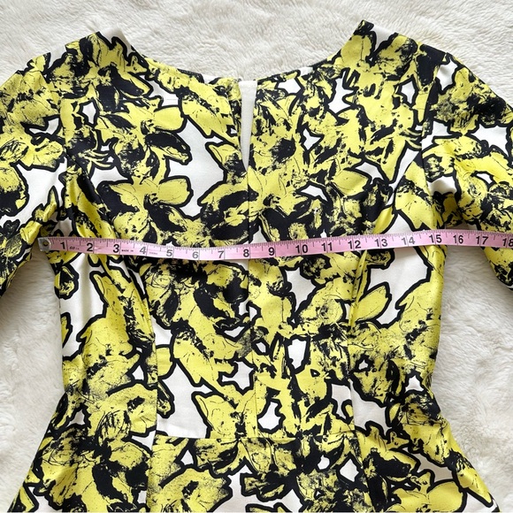 Oscar De La Renta Floral Dress size 6 US Authentic Retail 2500$ - Picture 5 of 10